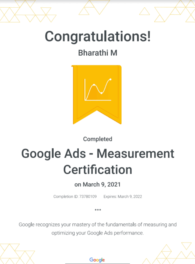 google ads measurement certification